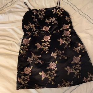 Revolve floral black dress